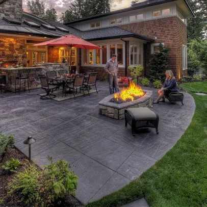 Concrete Patio. Source: Pinterest