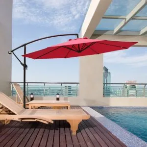 Hope They're Using a Cantilever Umbrella Base Weight!