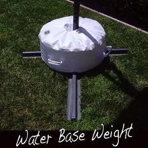 Closeup of Offset Umbrella Base Stand Weight