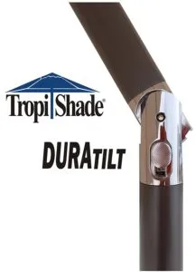 TropiShade Market Umbrella Tilt Mechanism Close Up