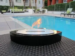 Ethanol Fireplace By The Pool