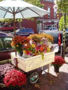Market Umbrella with Flowers. Source: Pinterest