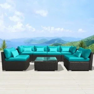 One of the Best Rattan Patio Furniture Sets. This one is Sectional.