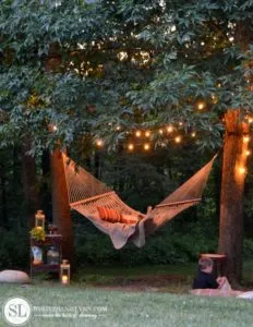A Zen Focus Area with a Hammock. Source: StephanieLynn.com