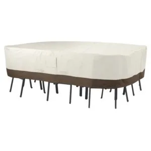 Amazon Basics Rectangular Oval Patio Furniture Cover