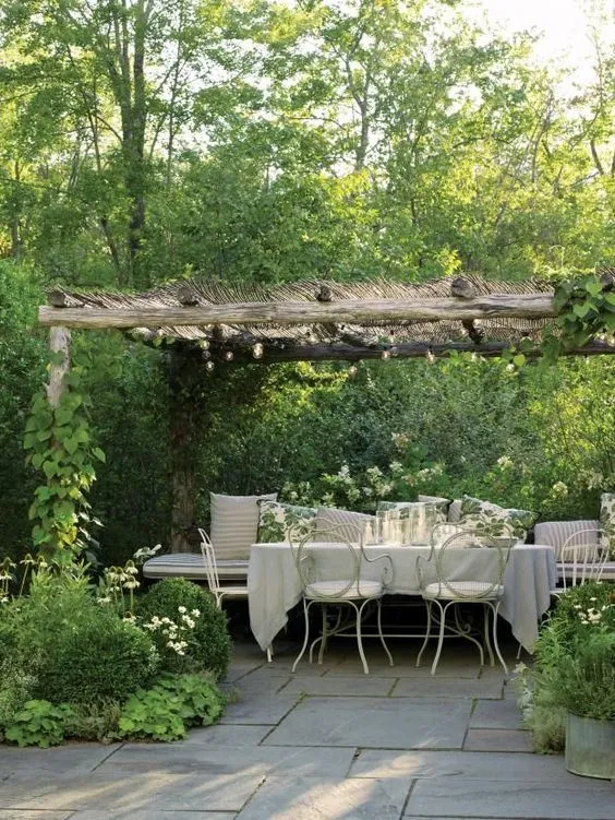 Another Rustic Pergola Encrusted with Vines. Source: Stephanie Lynn