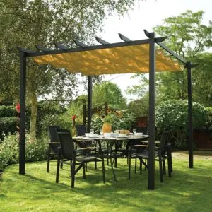 Bosmere Rowlinson Latina Free-Standing Pergola. The Best Metal Pergola Kits Available.