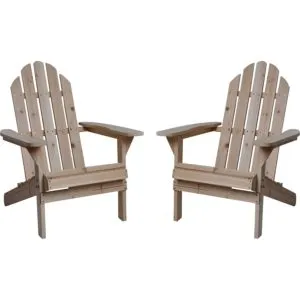 Northern Tool and Equipment Twin Pack Fir Wood Adirondack Chairs