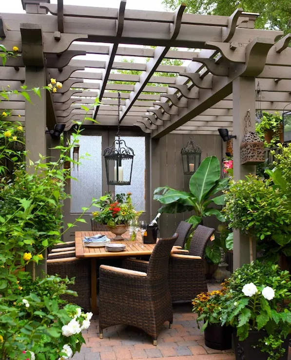 Pergola with Chandlier Source: DecorPad