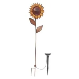 Trendscape Bronze Solar LED Sunflower