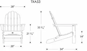 Trex Chair Dimensions