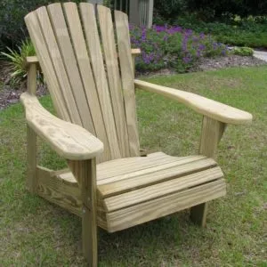 Weathercraft Designers Choice Pine Adirondack Chair - Natural
