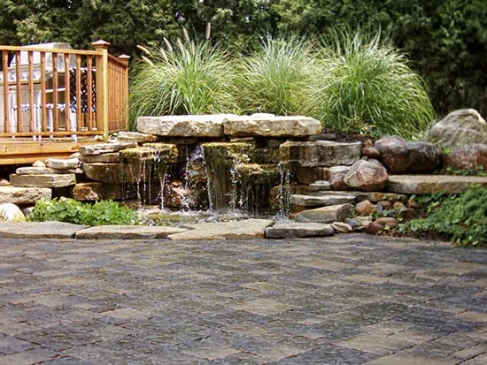 A Beautiful Rock Fountain Source: TeakPatioChair