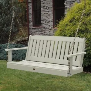 Highwood Lehigh Porch Swing 4 feet, Whitewash