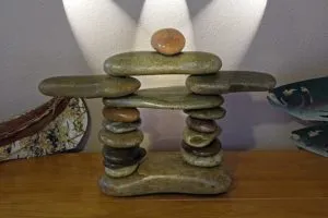 Clearwater Cabin Living Inukshuk Garden Statue