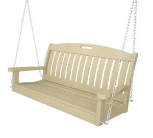 POLYWOOD NS48SA Nautical 48 Inch Swing, Sand