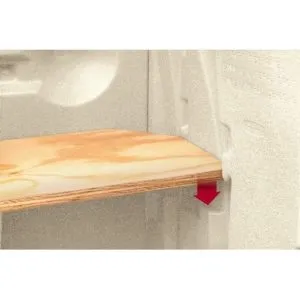 Rubbermaid 121-Gallon Vertical Storage Shed Shelf Spaces