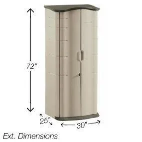 Rubbermaid Vertical Shed Dimensions