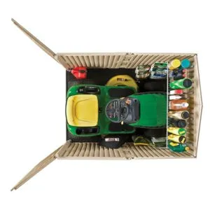 Top View of Slide Lid Shed
