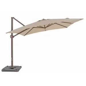 TrueShade Plus 10’ x 10’ Cantilever Square Umbrella Antique Beige