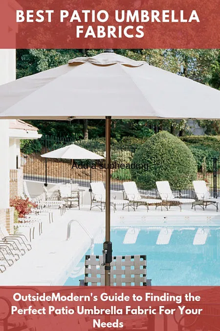 best patio umbrella fabrics
