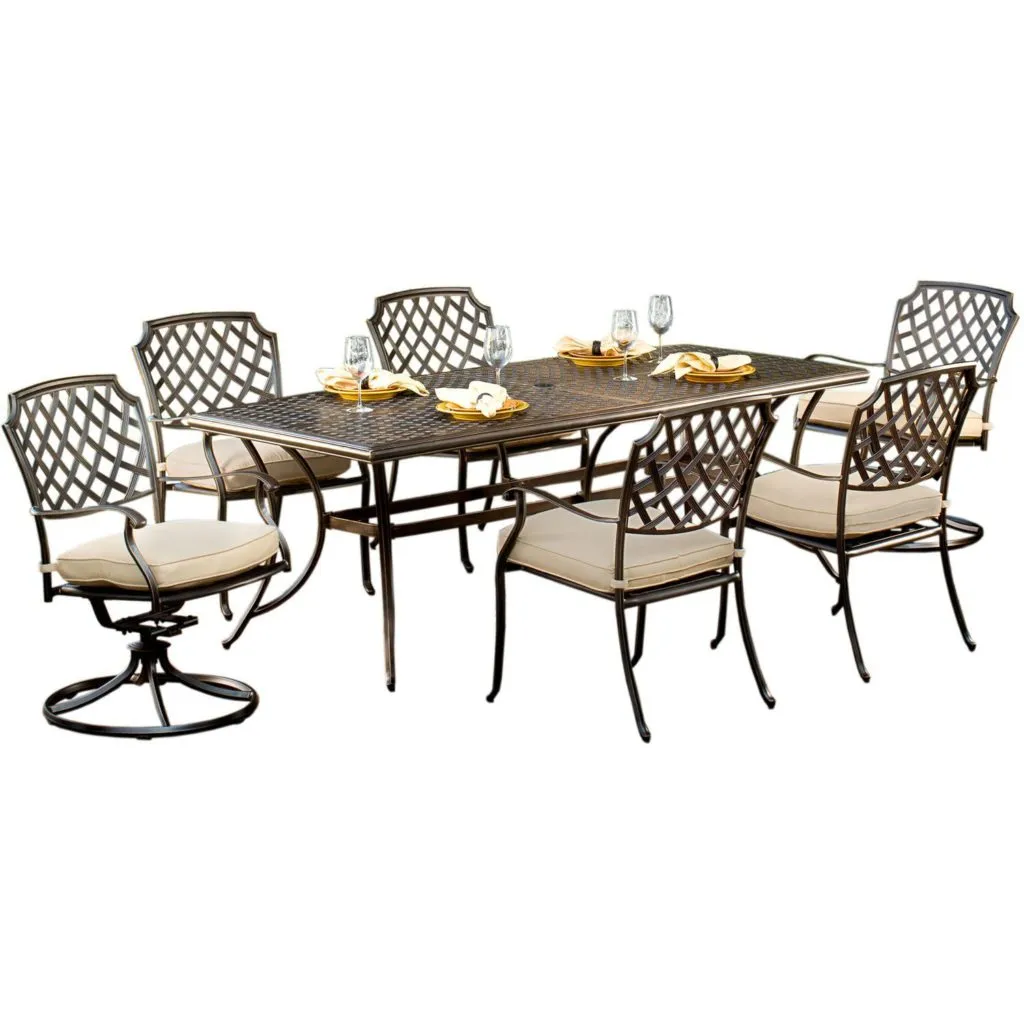 Agio 7 Piece Patio Dining Set: Heritage Collection