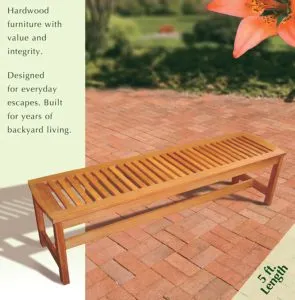 Arboria Outdoor Backless Bench