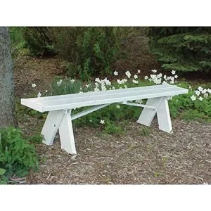 Dura-Trel Selena 6’ Backless Vinyl Bench