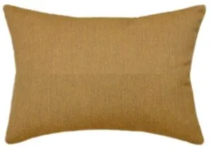 Sunbrella Canvas Teak Indoor Outdoor Solid Pillow 12x18 Rectangle