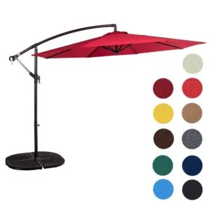 Sundale Outdoor 10’ Aluminum Offset Umbrella