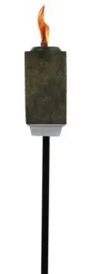 TIKI 1112341 Lamplight Slate Resin 3-in-1 Torch