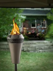 TIKI Brand 66-inch Island King Large Flame Torch Gunmetal Finish