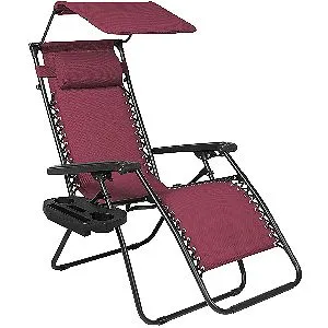 Best Choice Products Zero Gravity Canopy chair Burgundy