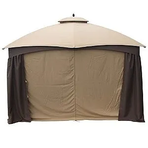 Apex Garden Gazebo Side Panels, Zipped Closed