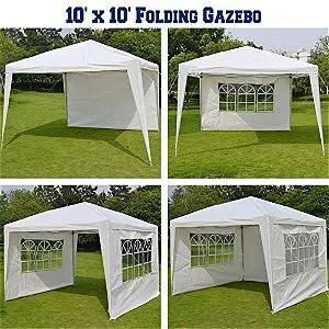 BenefitUSA 10x10 Folding Gazebo Side Configurations