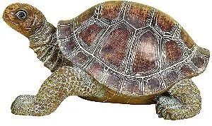 Deco 79 98281 Polystone Decorative Turtle Statue, 15 by 6-Inch
