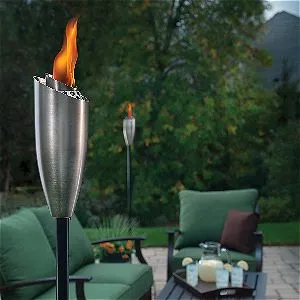 Tiki Torch Burning Away