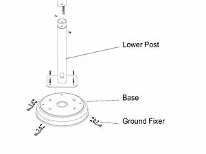 AZ Patio Heaters Natural Gas Base Diagram