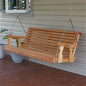 Cafe Heavy Duty 800 lb Roll Back 5 Ft Amish Porch Swings