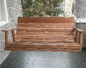 Kilmer Creek 4’ Natural Cedar Amish Porch Swing
