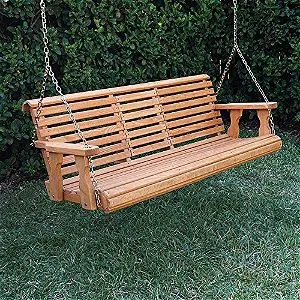 Porchgate Amish Heavy Duty 800b 5’ Porch Swing Folded Up