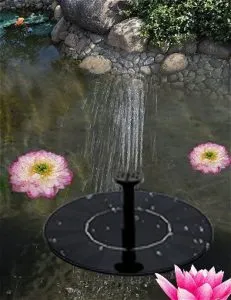 OUSI Solar Fountain in PondOUSI Solar Fountain in Pond