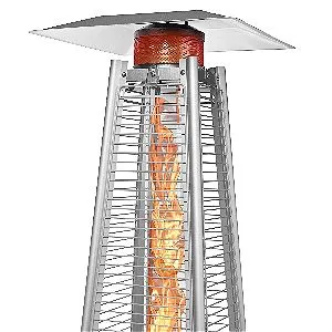 Thermo Tiki Pyramid Heater Glass Tube Close Up