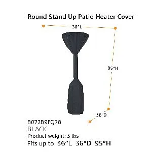 AmazonBasics Pole Heater Cover Dimensions