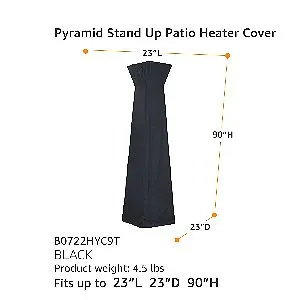AmazonBasics Pyramid Heater Cover Dimensions