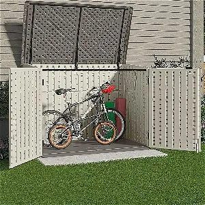 Bikes In The Suncast BMS4700 Horizontal Storage Shed