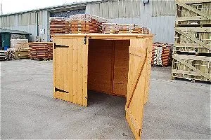 Bosmere Rowlinson A042 Wood Garbage Can Shed