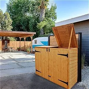 Bosmere Rowlinson A042 Wood Trash Can Shed