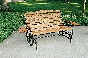 Jack Post CG-12Z Country Garden Double Glider with Trays, Bronze