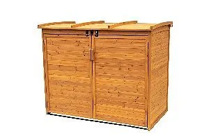 Leisure Season Trash Can Shed, the best Wooden Trash Can Holders Around!